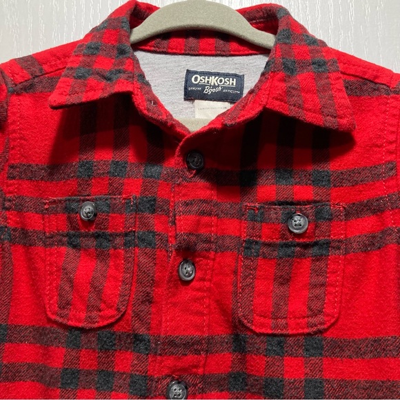 OSHKOSH BOGOSH BOY’S FLANNEL SIZE:24M - Picture 8 of 11